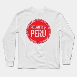 Red, White and Peru Long Sleeve T-Shirt